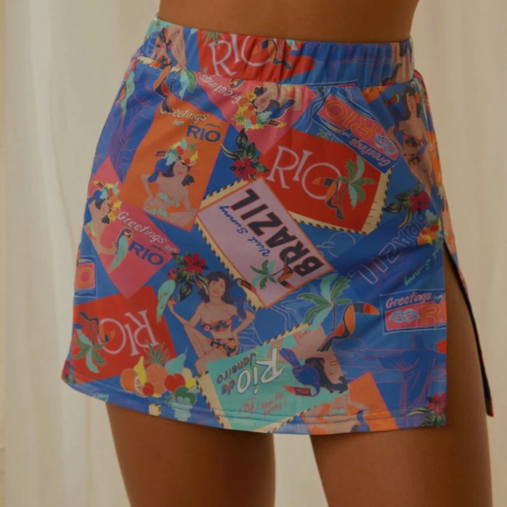 Pepper Mayo Mesh Skirt